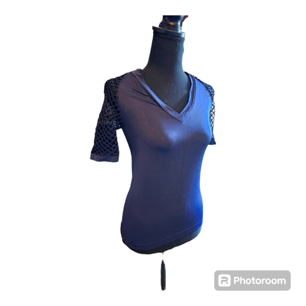 Venus Mesh Sleeve top Size Small